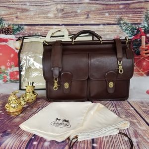 Vintage Coach Kensington Briefcase # 5279 Unisex Mahogany